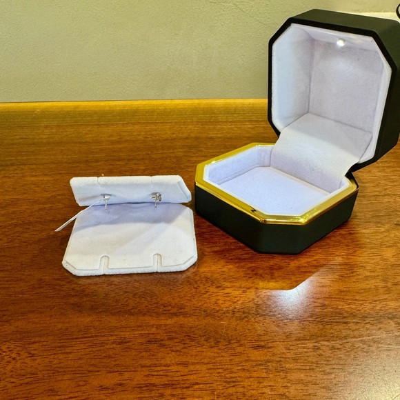 Macy's Bridge Forever Lab-Grown Beautiful Diamond Stud Earrings – 1/5 CT - Picture 5 of 6